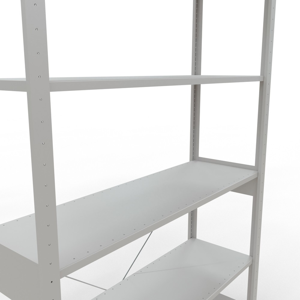 Productafbeelding nr. 5: Legbordstelling SCHULTE, lichtgrijs, vaklast 150 kg, hxbxd 2.500 x 1.360 x 436 mm