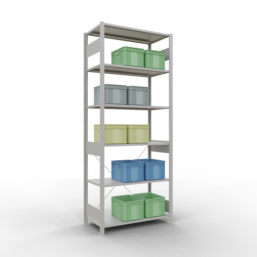 Productafbeelding nr. 3: Legbordstelling SCHULTE, lichtgrijs, vaklast 150 kg, hxbxd 2.500 x 1.060 x 536 mm
