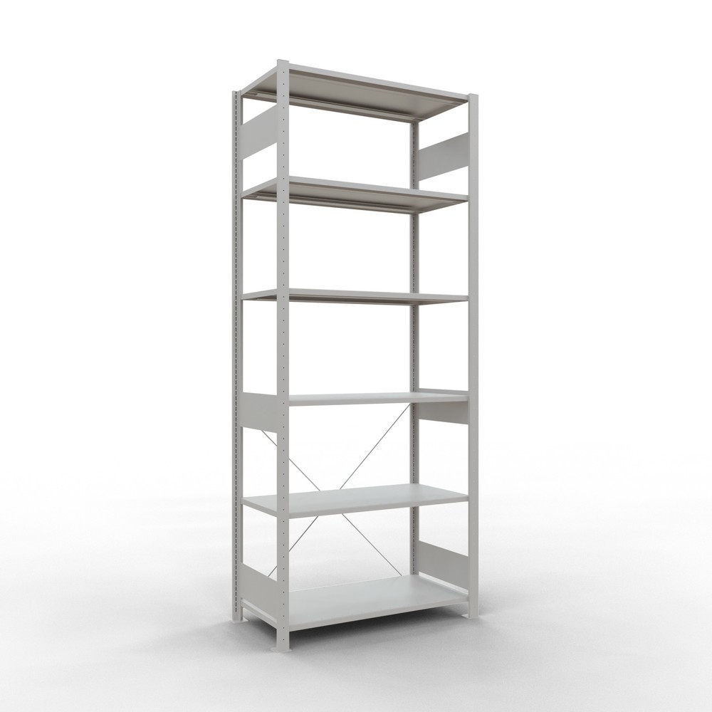Product afbeelding: Legbordstelling SCHULTE, lichtgrijs, vaklast 150 kg, hxbxd 2.500 x 1.060 x 536 mm