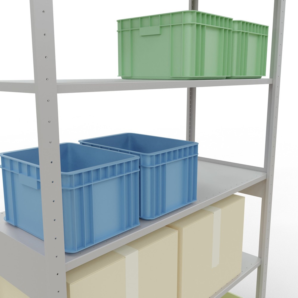 Productafbeelding nr. 4: Legbordstelling SCHULTE, lichtgrijs, vaklast 150 kg, hxbxd 2.500 x 1.360 x 536 mm