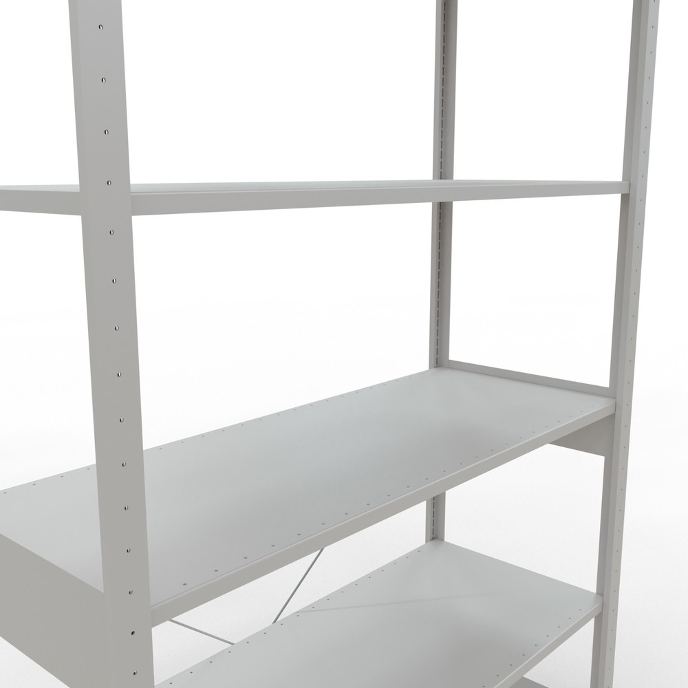 Productafbeelding nr. 5: Legbordstelling SCHULTE, lichtgrijs, vaklast 150 kg, hxbxd 2.500 x 1.360 x 536 mm