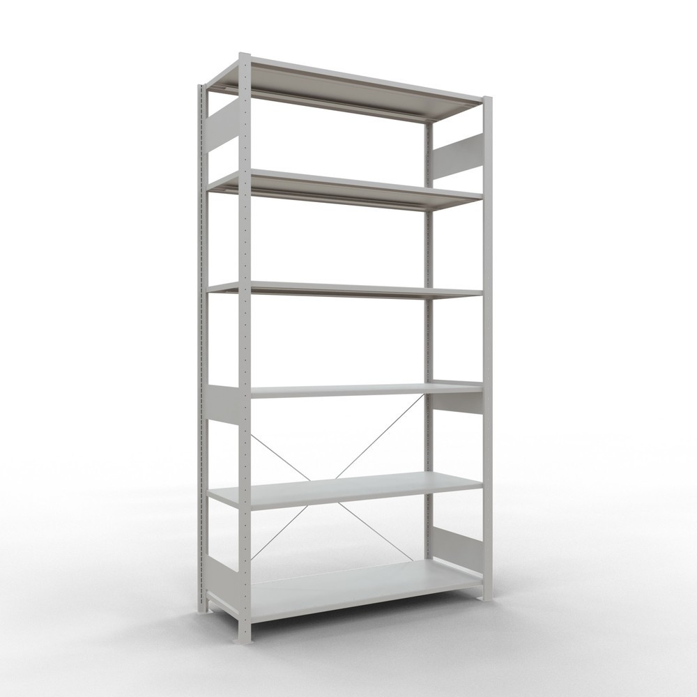 Product afbeelding: Legbordstelling SCHULTE, lichtgrijs, vaklast 150 kg, hxbxd 2.500 x 1.360 x 536 mm