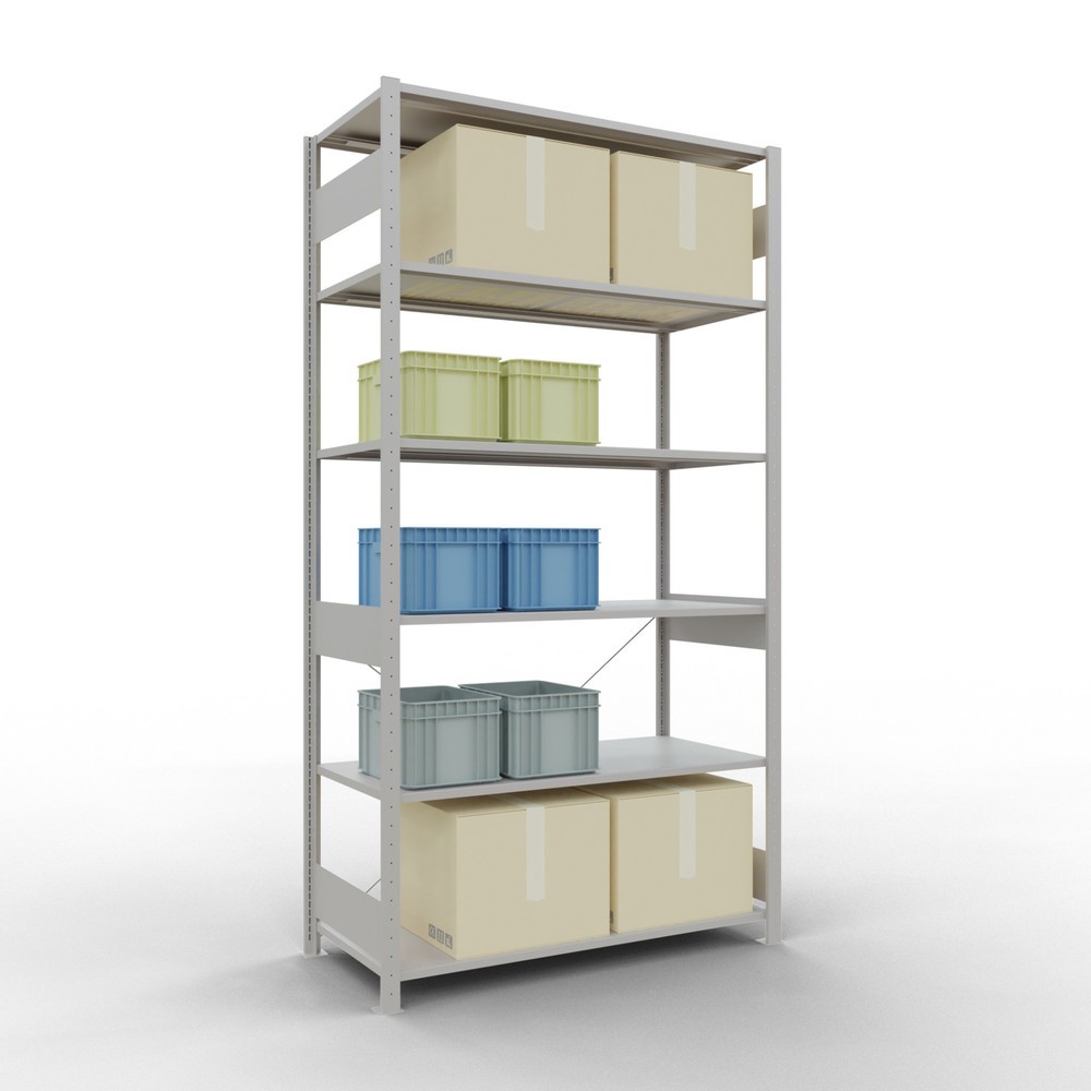 Productafbeelding nr. 3: Legbordstelling SCHULTE, lichtgrijs, vaklast 150 kg, hxbxd 2.500 x 1.360 x 636 mm