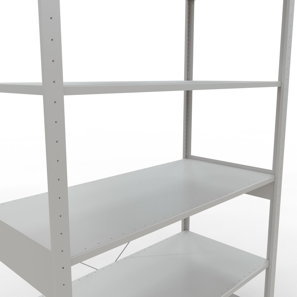 Productafbeelding nr. 5: Legbordstelling SCHULTE, lichtgrijs, vaklast 150 kg, hxbxd 2.500 x 1.360 x 636 mm