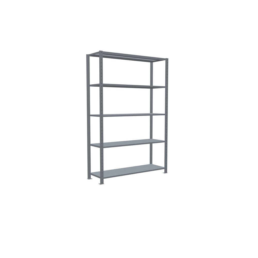 Productafbeelding nr. 2: Legbordstelling SCHULTE, verzinkt, met 5 legborden van plaatstaal, vaklast 150 kg, hxbxd 2.000 x 1.360 x 436 mm