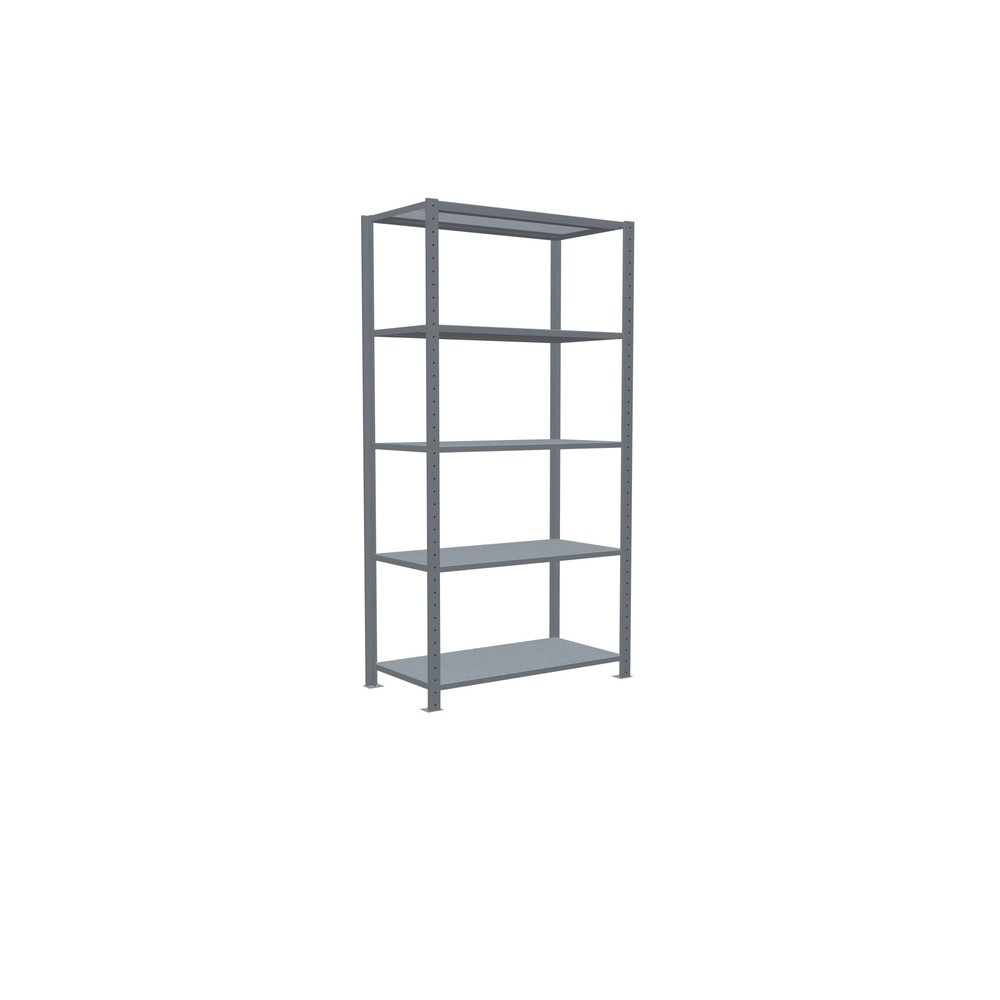 Productafbeelding nr. 2: Legbordstelling SCHULTE, verzinkt, met 5 legborden van plaatstaal, vaklast 150 kg, hxbxd 2.000 x 1.060 x 536 mm