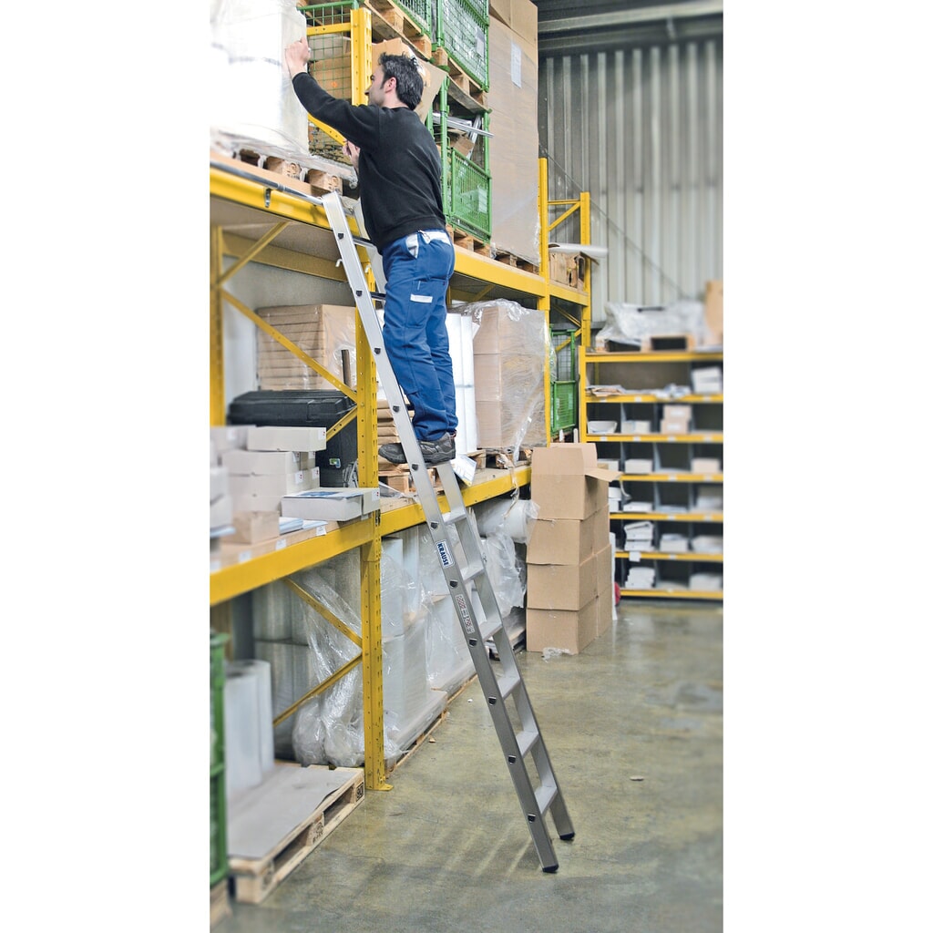 Stellingladder KRAUSE® met treden en haken voor ronde buis, stahoogte 0,70 m Product afbeelding: Stellingladder KRAUSE® met treden en haken voor ronde buis, stahoogte 0,70 m
