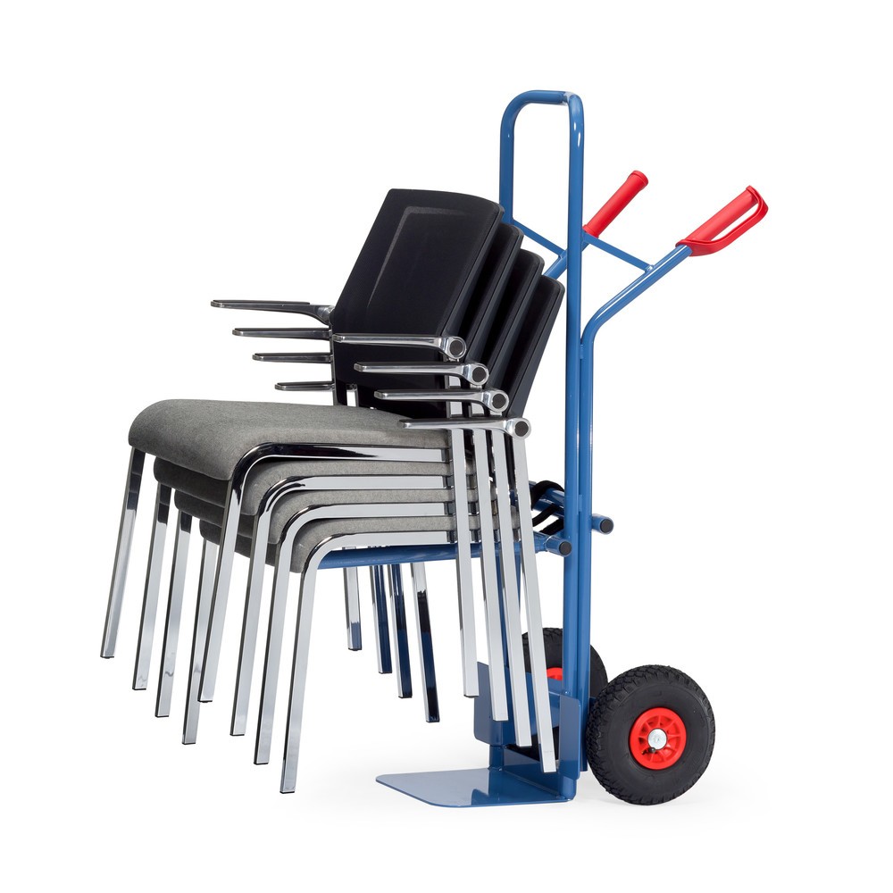 Productafbeelding nr. 3: Stoelensteekwagen fetra® van staal, draagvermogen 300 kg, steekplaat bxd 320 x 250 mm, luchtbanden
