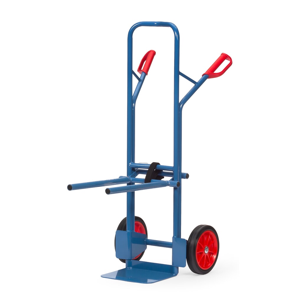 Stoelensteekwagen fetra® van staal, draagvermogen 300 kg, steekplaat bxd 320 x 250 mm, volrubber banden Product afbeelding: Stoelensteekwagen fetra® van staal, draagvermogen 300 kg, steekplaat bxd 320 x 250 mm, volrubber banden