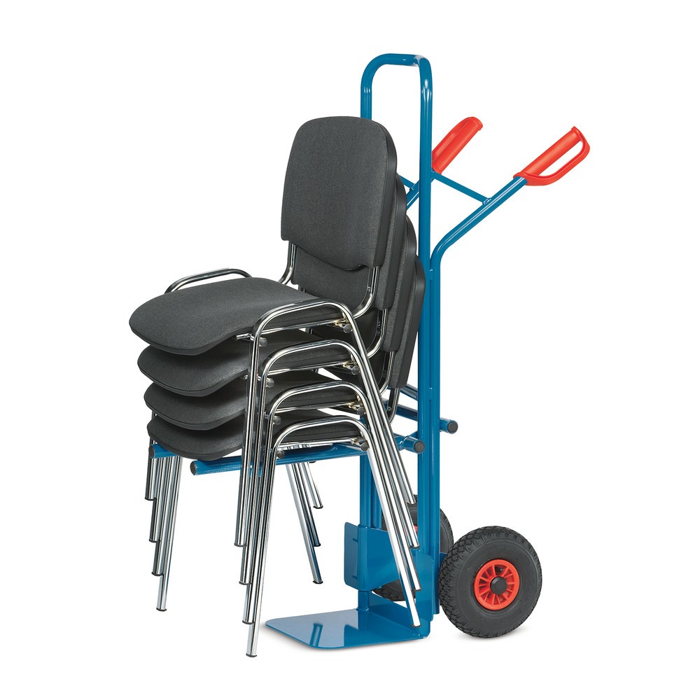 Productafbeelding nr. 5: Stoelensteekwagen fetra® van staal, draagvermogen 300 kg, steekplaat bxd 320 x 250 mm, luchtbanden