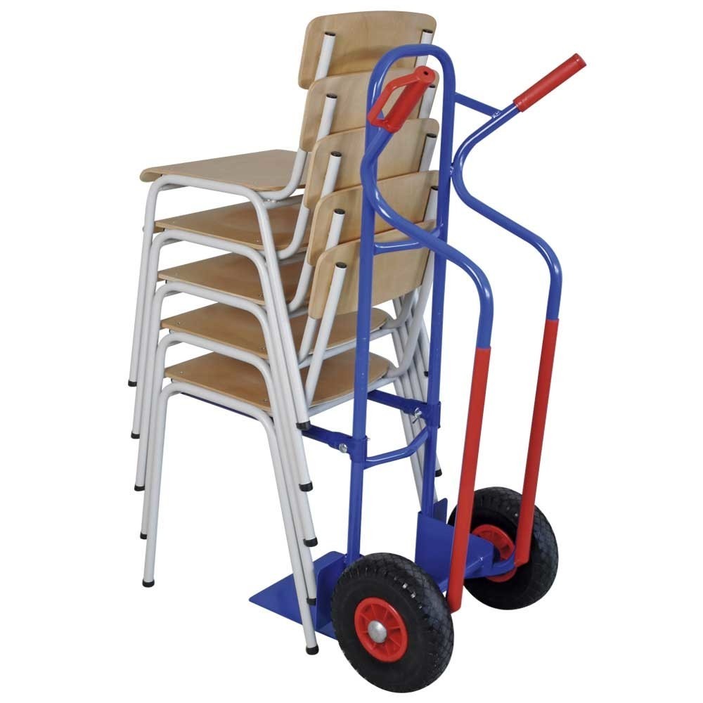 Productafbeelding nr. 2: Stoelsteekwagen HEMMDAL, pechbestendige banden, draagvermogen steekwagen 250 kg, in hoogte verstelbare stoeldraagarmen 70 kg