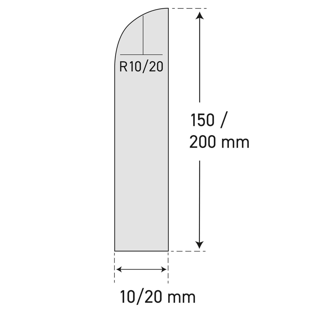 MORAVIA stootbescherming voor wanden, voor montage, hxb 150 x 10 mm, lengte 2.060 mm, licht graniet Productafbeelding nr. 5: MORAVIA stootbescherming voor wanden, voor montage, hxb 150 x 10 mm, lengte 2.060 mm, licht graniet