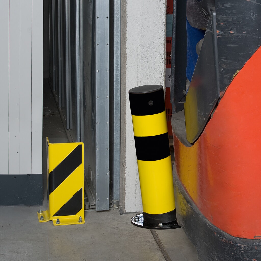 Product afbeelding: Kantelbare beschermpaal MORAVIA Swing, voor binnen, hoogte 655 mm, Ø 159 mm