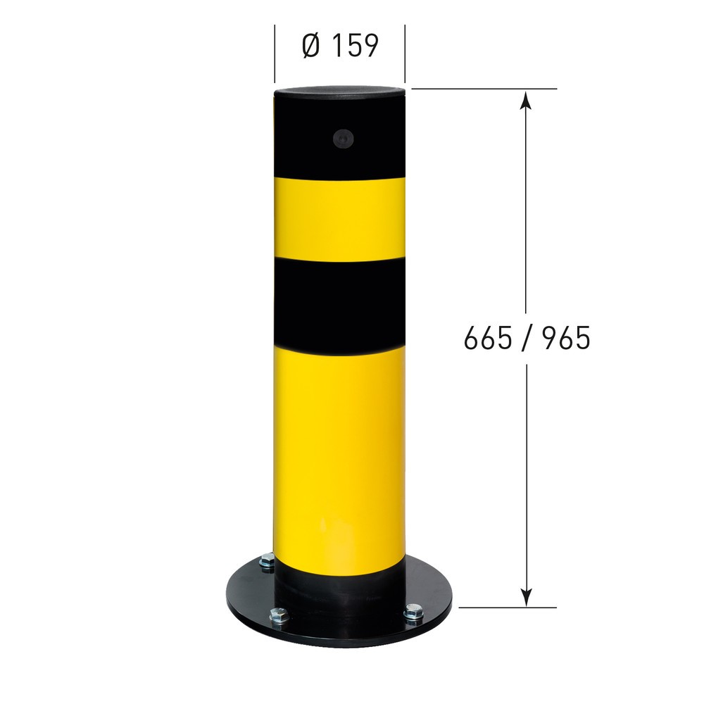 Productafbeelding nr. 3: Kantelbare beschermpaal MORAVIA Swing, voor binnen, hoogte 655 mm, Ø 159 mm