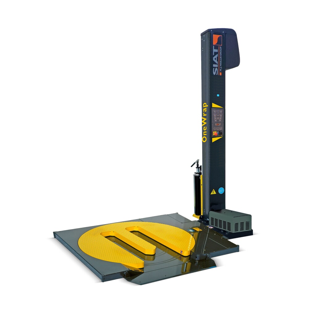 Product afbeelding: SIAT palletwikkelaar HSD OneWrap 'M', eenvoudige mechanische rem met snelspanhendel, wikkelhoogte 2.100 mm