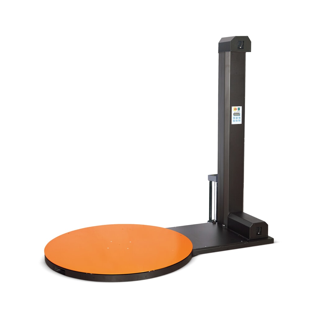 Palletwikkelmachines Basic, draaiplateau Ø 1.500 mm, wikkelhoogte 2.100 mm Product afbeelding: Palletwikkelmachines Basic, draaiplateau Ø 1.500 mm, wikkelhoogte 2.100 mm