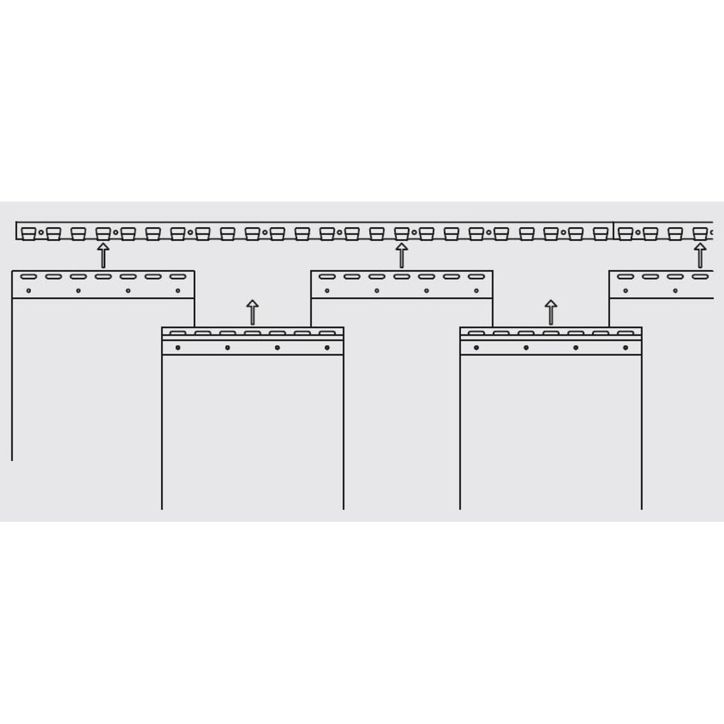 Productafbeelding nr. 2: Strokengordijn voor binnen, stroken lengte 2.000 mm, overlapping 36 mm