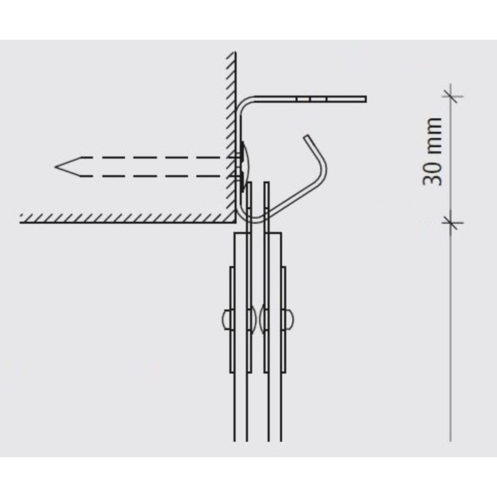 Productafbeelding nr. 3: Strokengordijn voor buiten, stroken lengte 2.000 mm, overlapping 54 mm