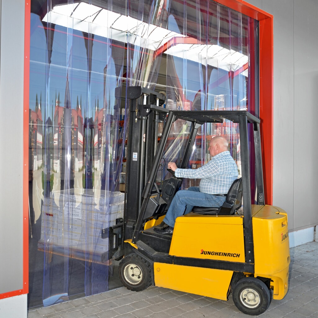 Strokengordijn voor binnen, stroken lengte 2.000 mm, overlapping 36 mm Product afbeelding: Strokengordijn voor binnen, stroken lengte 2.000 mm, overlapping 36 mm