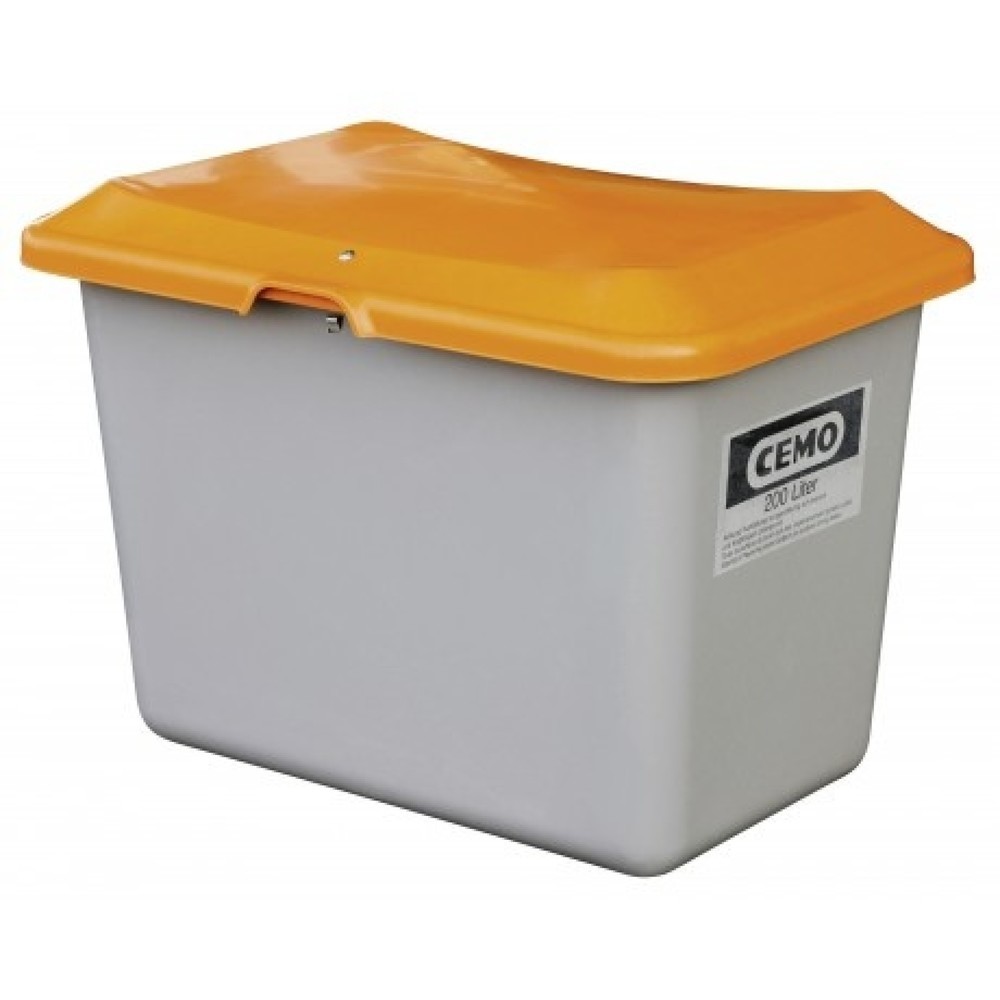 Productafbeelding nr. 1: Strooibak CEMO, grijs/oranje, 200 liter