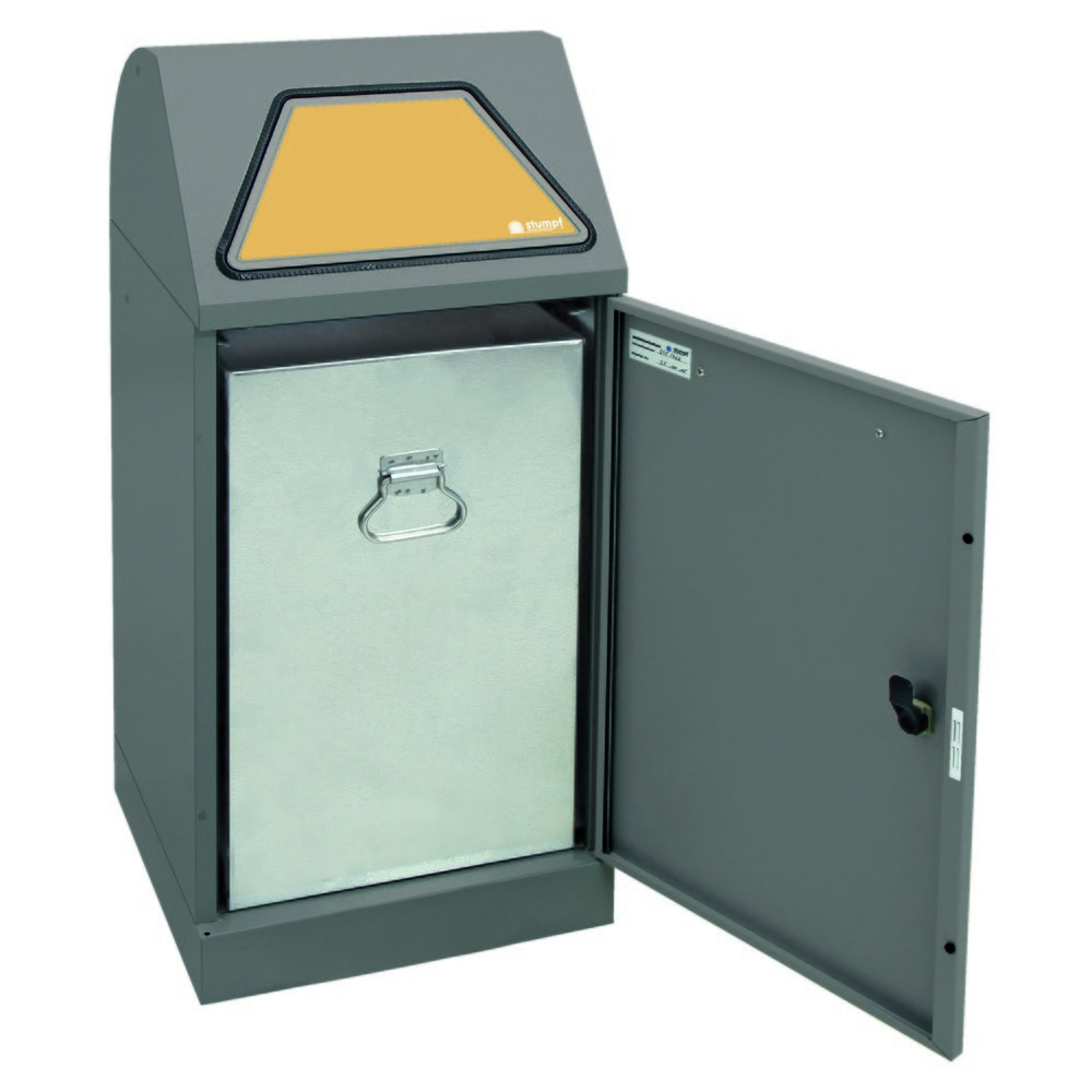Productafbeelding nr. 3: Kringloopafvalbak stumpf®, incl. binnenbak, plaatstaal, verzinkt, 60 liter, grijs aluminium