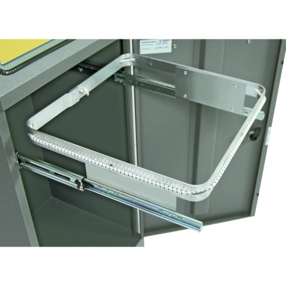 Productafbeelding nr. 2: Kringloopafvalbak stumpf®, met afvalzakhouder, plaatstaal, verzinkt, 45 liter, grijs aluminium