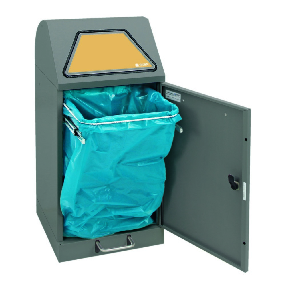 Productafbeelding nr. 5: Kringloopafvalbak stumpf® met voetpedaal, incl. afvalzakhouder, plaatstaal, verzinkt, 60 liter, grijs aluminium