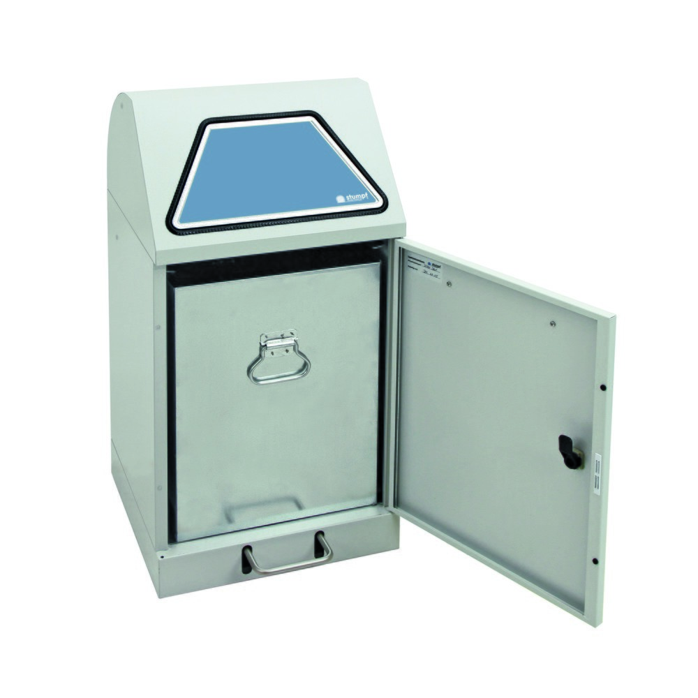Productafbeelding nr. 3: stumpf® kringloopafvalbak met voetpedaal, incl. binnenbak, plaatstaal, verzinkt, 45 liter, lichtgrijs