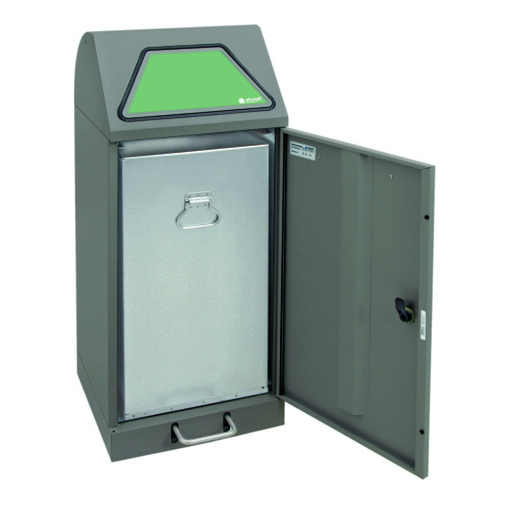 Productafbeelding nr. 3: stumpf® kringloopafvalbak met voetpedaal, incl. binnenbak, plaatstaal, verzinkt, 75 liter, grijs aluminium