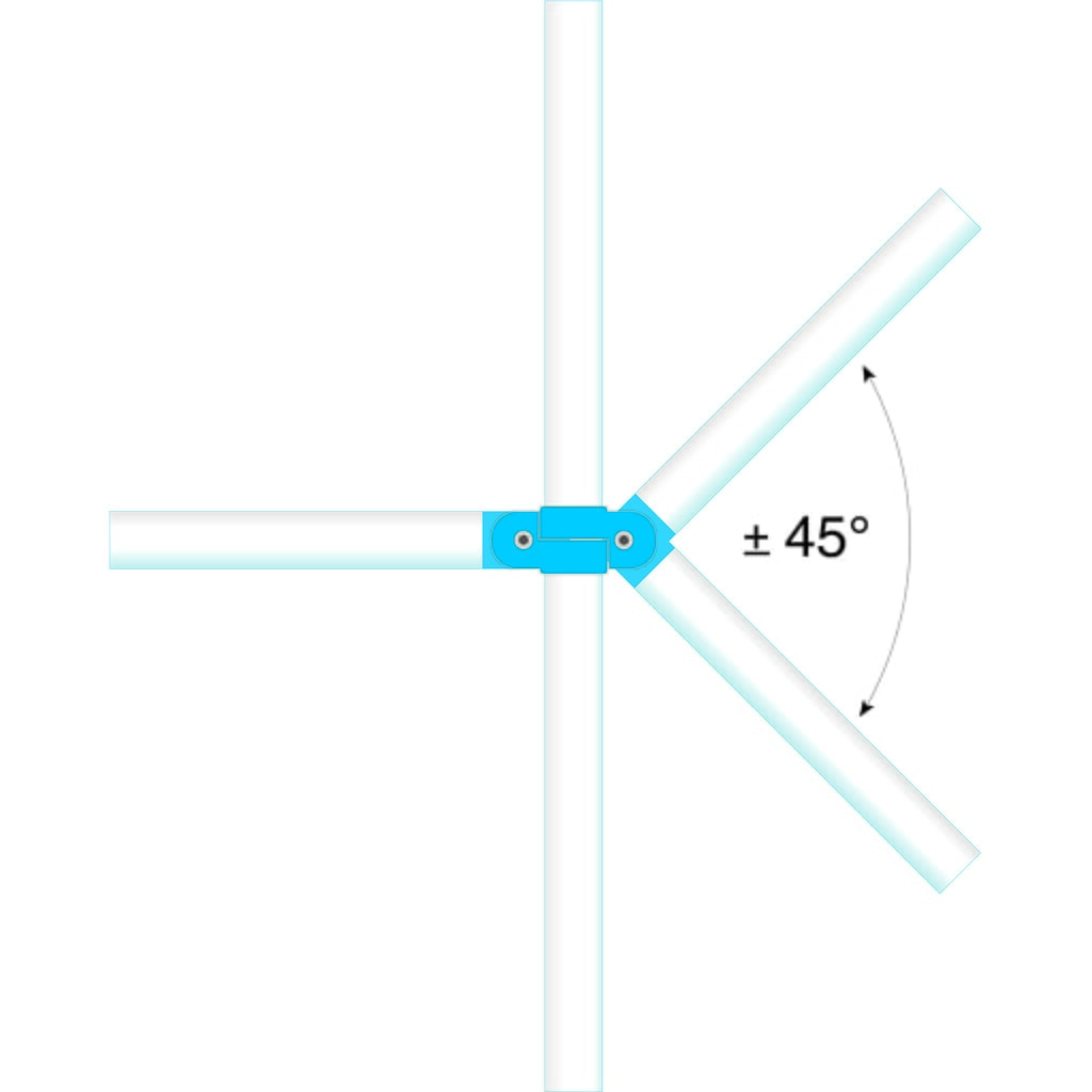 Productafbeelding nr. 2: Systeemleuning MORION, dwarsbuis, Ø 60 mm, lengte 1.500 mm, rastermaat 1.670 mm, thermisch verzinkt