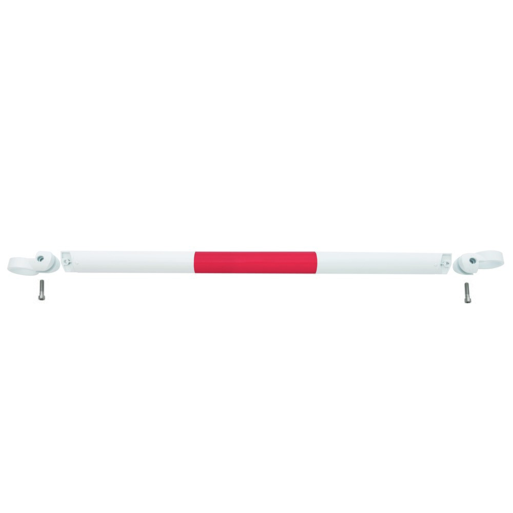 Productafbeelding nr. 1: Systeemleuning MORION, dwarsbuis, Ø 60 mm, lengte 1.000 mm, rastermaat 1.170 mm, thermisch verzinkt en gelakt, rood/wit