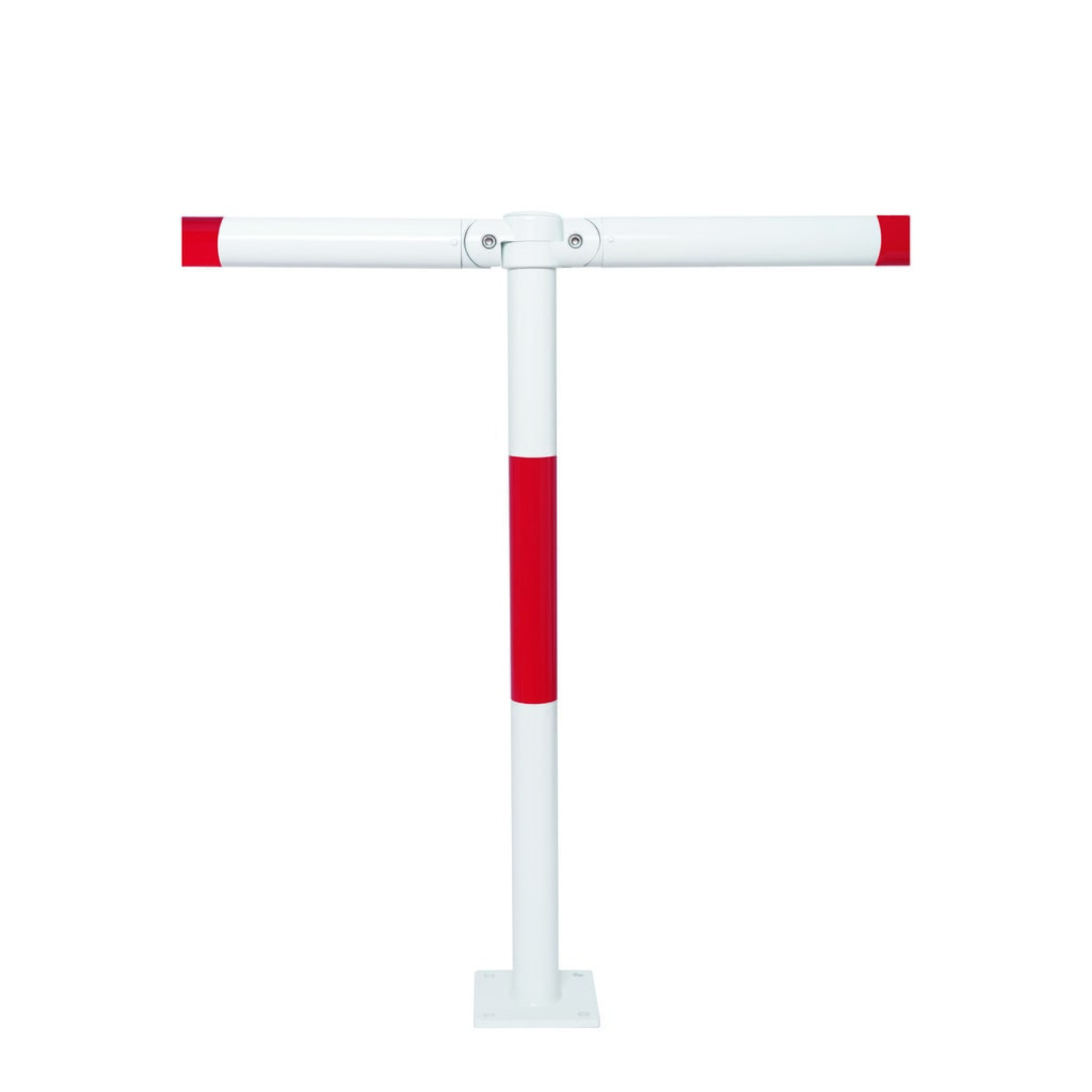 Productafbeelding nr. 4: Systeemleuning MORION, dwarsbuis, Ø 60 mm, lengte 2.000 mm, rastermaat 2.170 mm, thermisch verzinkt en gelakt, rood/wit