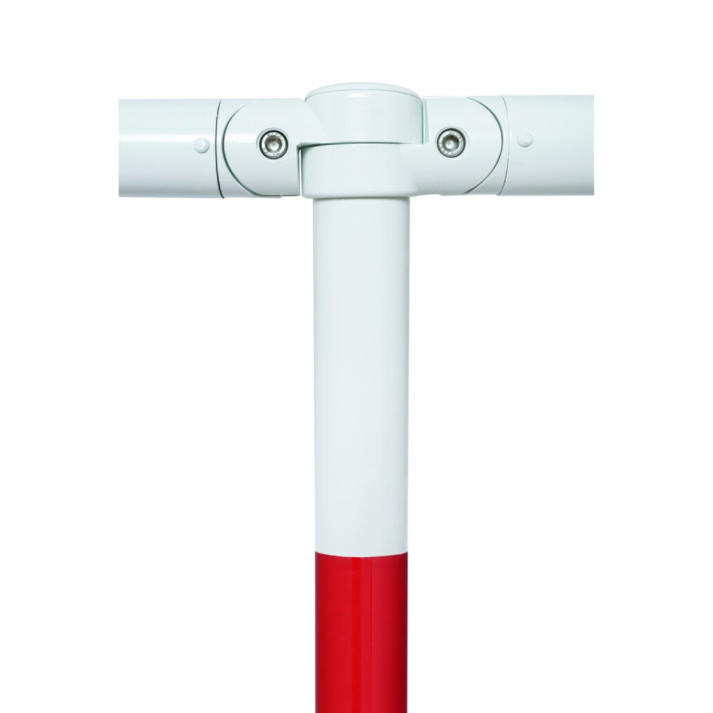 Productafbeelding nr. 5: Systeemleuning MORION, dwarsbuis, Ø 60 mm, lengte 2.000 mm, rastermaat 2.170 mm, thermisch verzinkt en gelakt, rood/wit