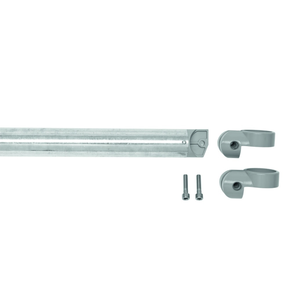 Systeemleuning MORION, dwarsbuis, Ø 60 mm, lengte 1.000 mm, rastermaat 1.170 mm, thermisch verzinkt Product afbeelding: Systeemleuning MORION, dwarsbuis, Ø 60 mm, lengte 1.000 mm, rastermaat 1.170 mm, thermisch verzinkt