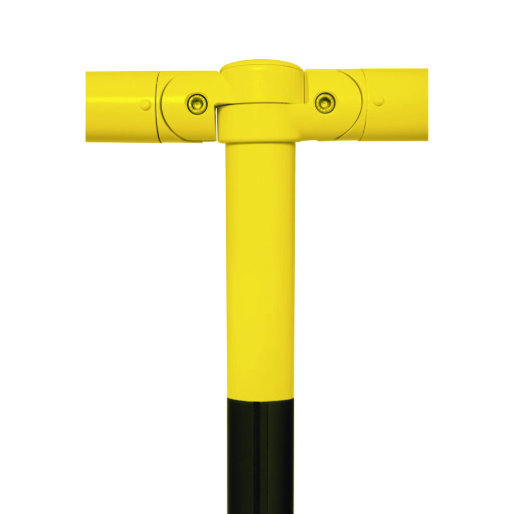 Productafbeelding nr. 6: Systeemleuning MORION, dwarsbuis, Ø 60 mm, lengte 1.500 mm, rastermaat 1.670 mm, thermisch verzinkt en gelakt, zwart/geel