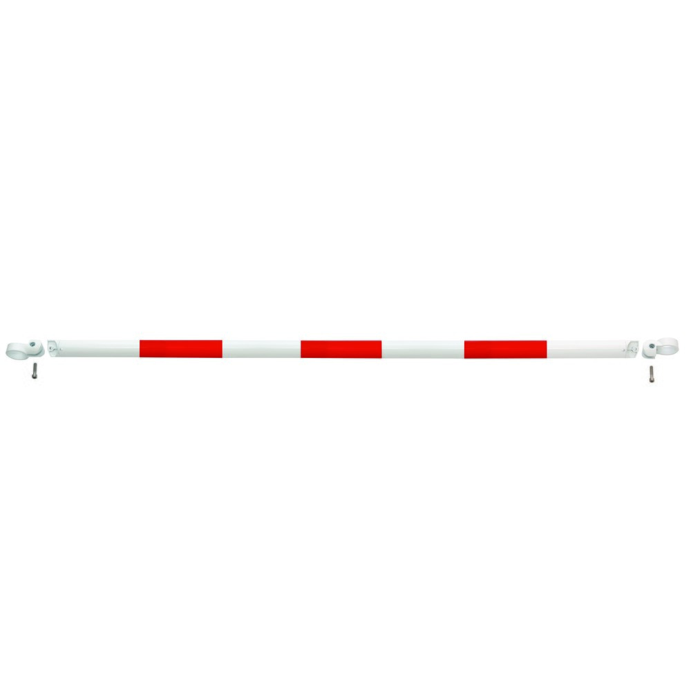 Product afbeelding: Systeemleuning MORION, dwarsbuis, Ø 60 mm, lengte 2.000 mm, rastermaat 2.170 mm, thermisch verzinkt en gelakt, rood/wit