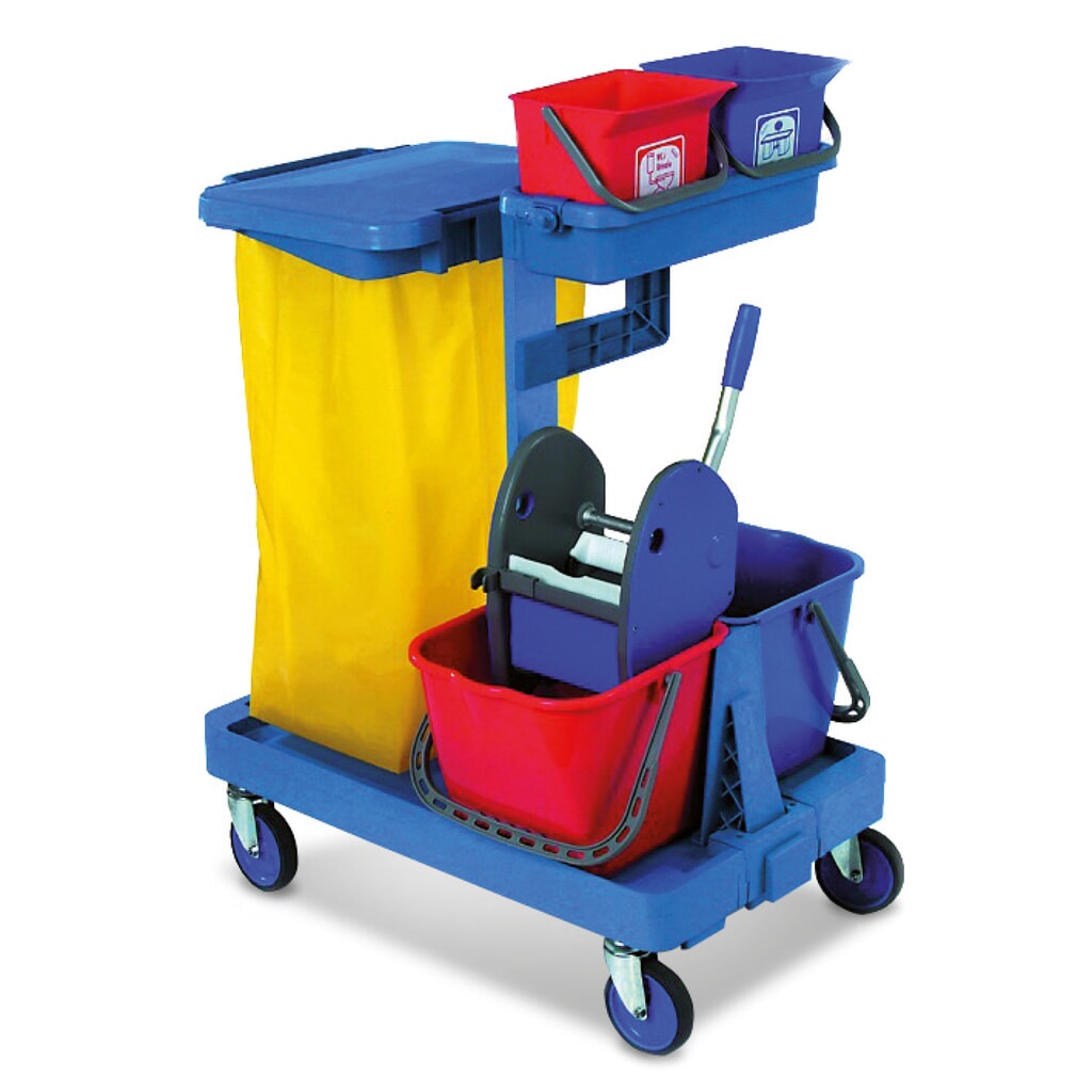 Systeem trolley set Harema®, emmer 2 x 9 liter en 2 x 15 liter Product afbeelding: Systeem trolley set Harema®, emmer 2 x 9 liter en 2 x 15 liter