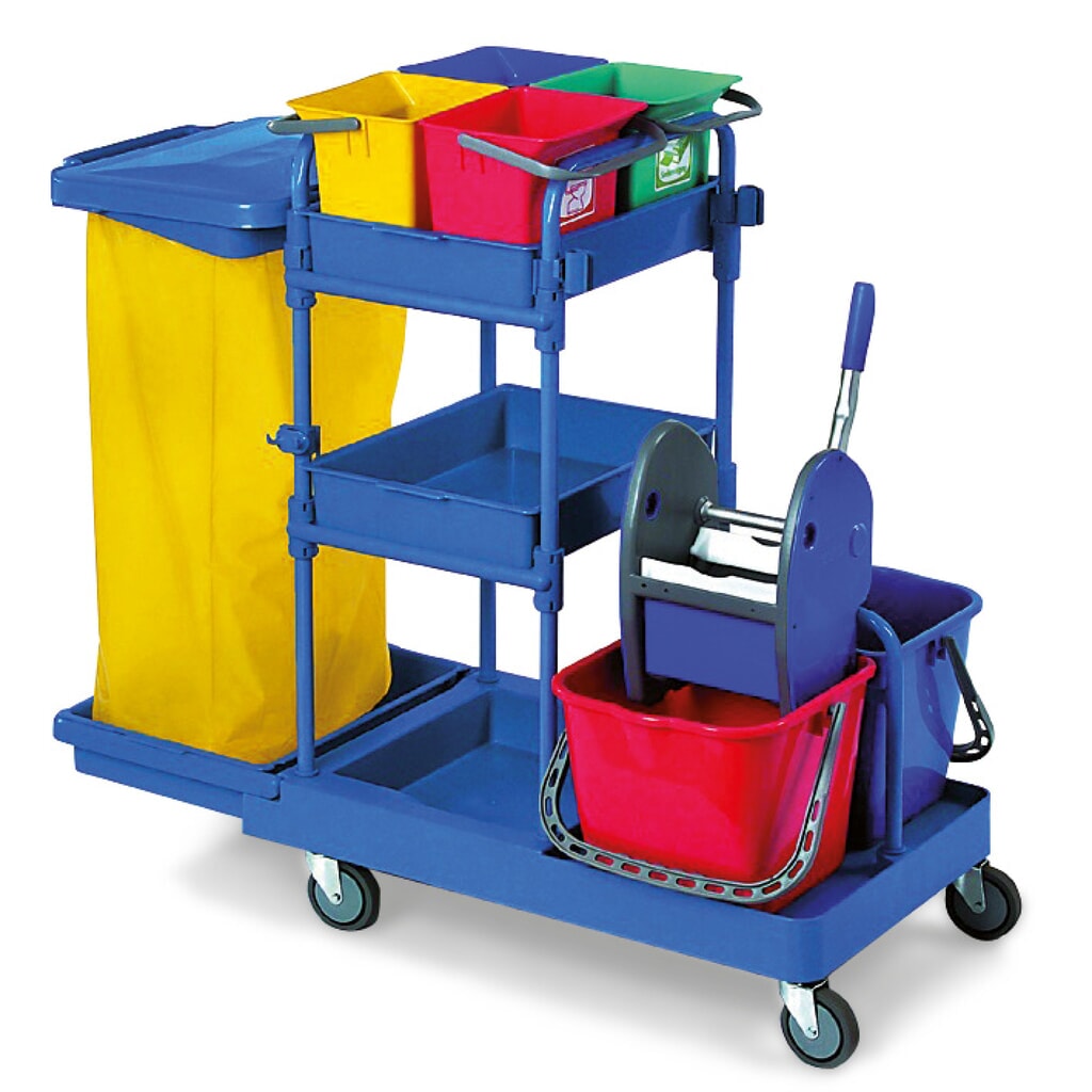 Systeemwagenset Harema®, emmer 4x 6 liter + 2x 15 liter Product afbeelding: Systeemwagenset Harema®, emmer 4x 6 liter + 2x 15 liter