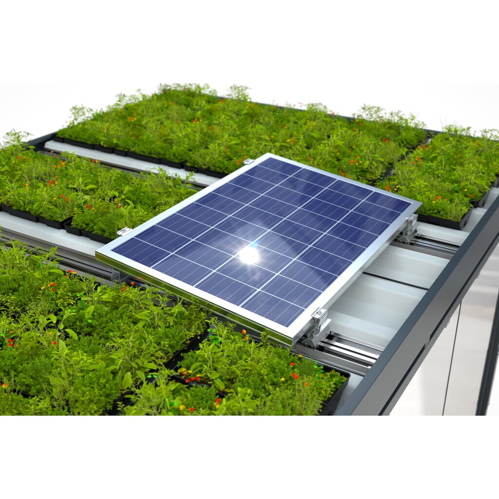 Systeemprofiel voor fotovoltaïsch systeem wsm®, zelfmontage, hellingshoek 7° Product afbeelding: Systeemprofiel voor fotovoltaïsch systeem wsm®, zelfmontage, hellingshoek 7°