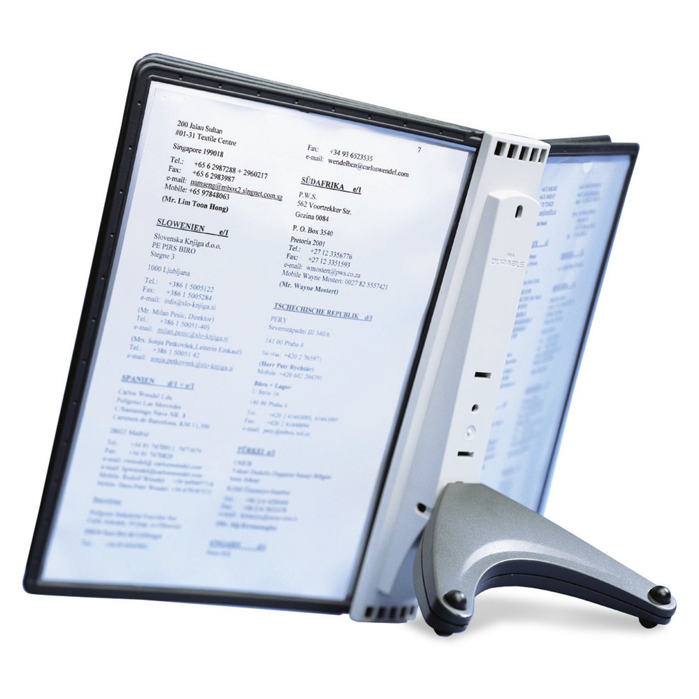Product afbeelding: SHERPA® tafelstandaard, 5 displaymappen, zwart