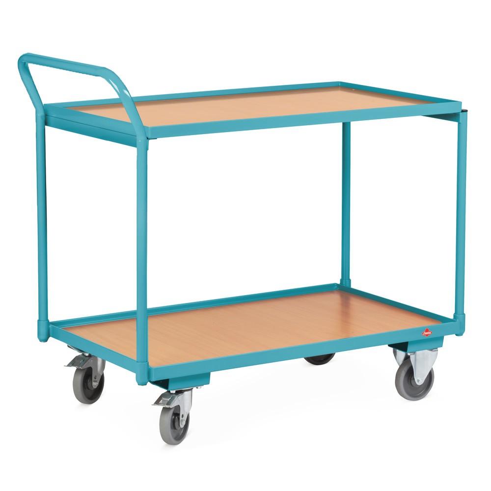 Productafbeelding nr. 4: Tafelwagen Ameise®, 250 kg, omhoogstaande duwbeugel, 2 laadvlakken à 850 x 500 mm