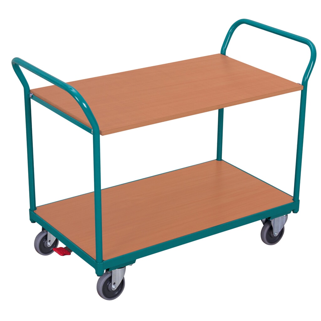 Tafelwagen Ameise®, met 2 etages van 850 x 500 mm Product afbeelding: Tafelwagen Ameise®, met 2 etages van 850 x 500 mm