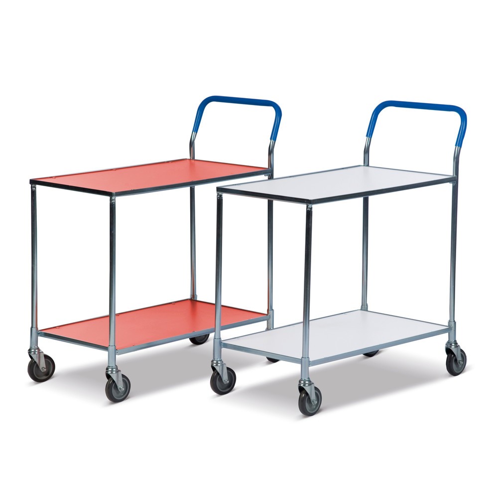 Product afbeelding: Tafelwagen met laminaatlegborden, rood