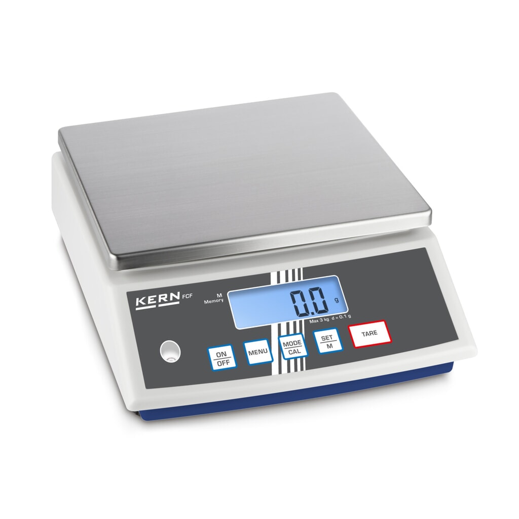 Tafelweegschaal KERN FCF 30K-3, weegbereik max. 30 kg Product afbeelding: Tafelweegschaal KERN FCF 30K-3, weegbereik max. 30 kg