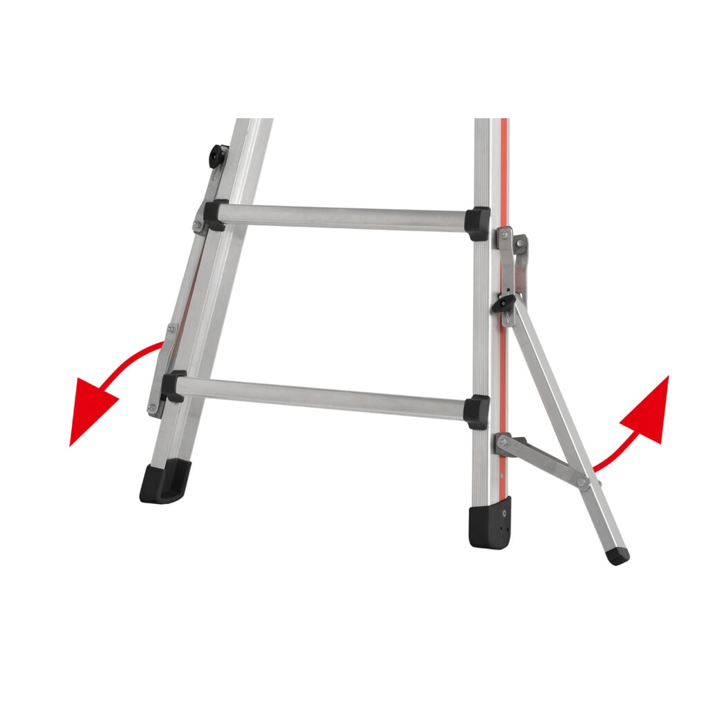 Telescopische ladder HYMER, totale lengte 5,14 m, 4x5 sporten Productafbeelding nr. 8: Telescopische ladder HYMER, totale lengte 5,14 m, 4x5 sporten