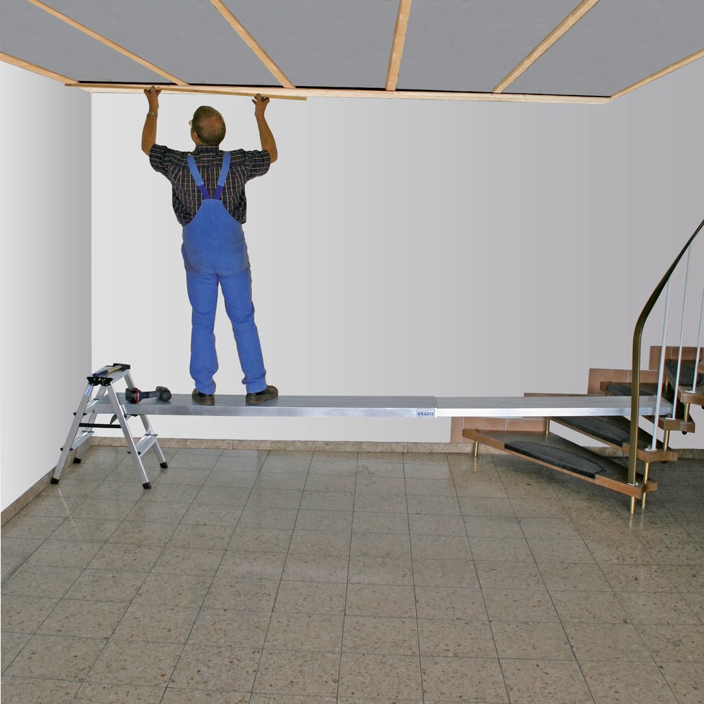 Productafbeelding nr. 2: Telescopische steigerplank KRAUSE® incl. antislipbeveiliging, lengte 2,04 - 2,98 m