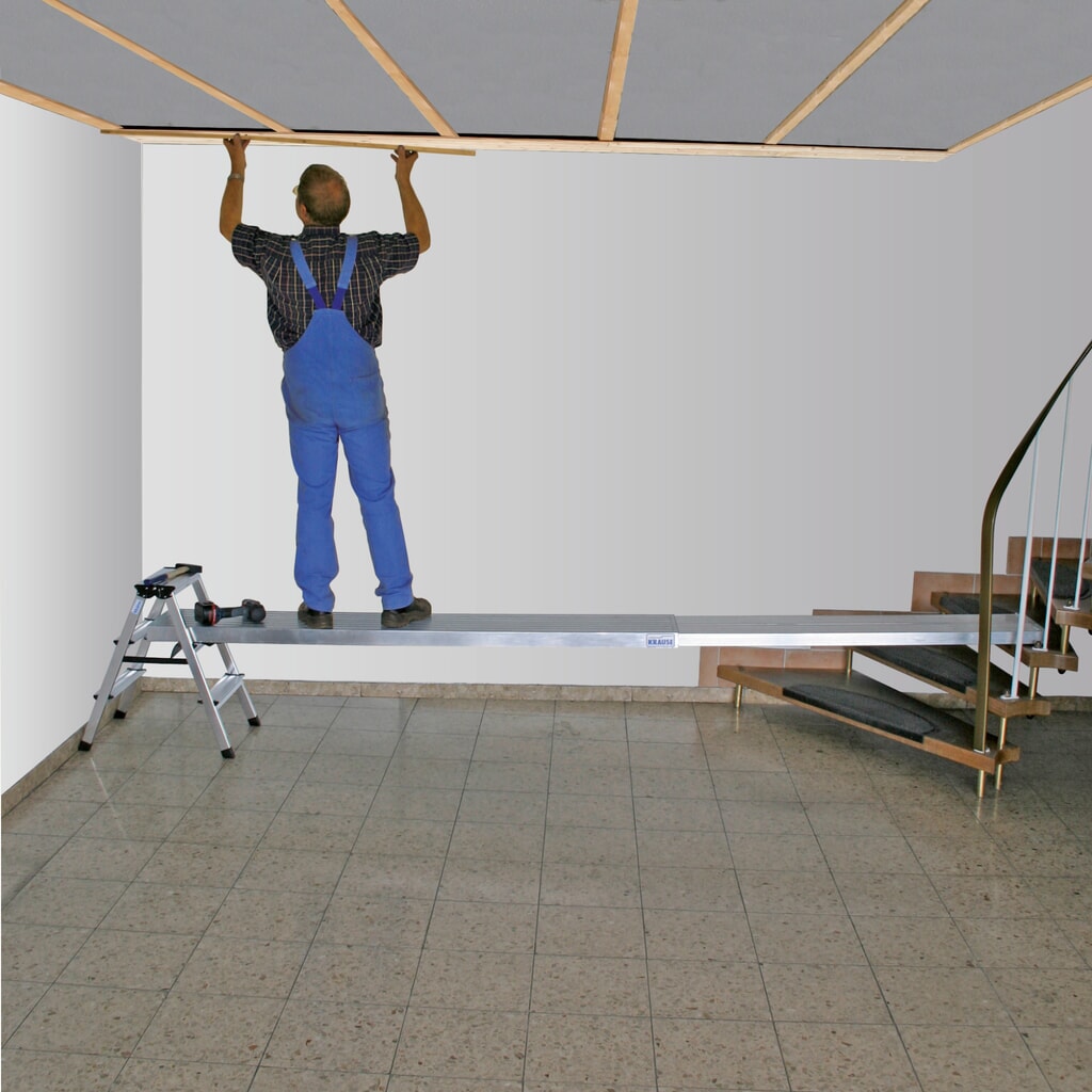 Productafbeelding nr. 2: Telescopische steigerplank KRAUSE® incl. antislipbeveiliging, lengte 2,04 - 2,98 m