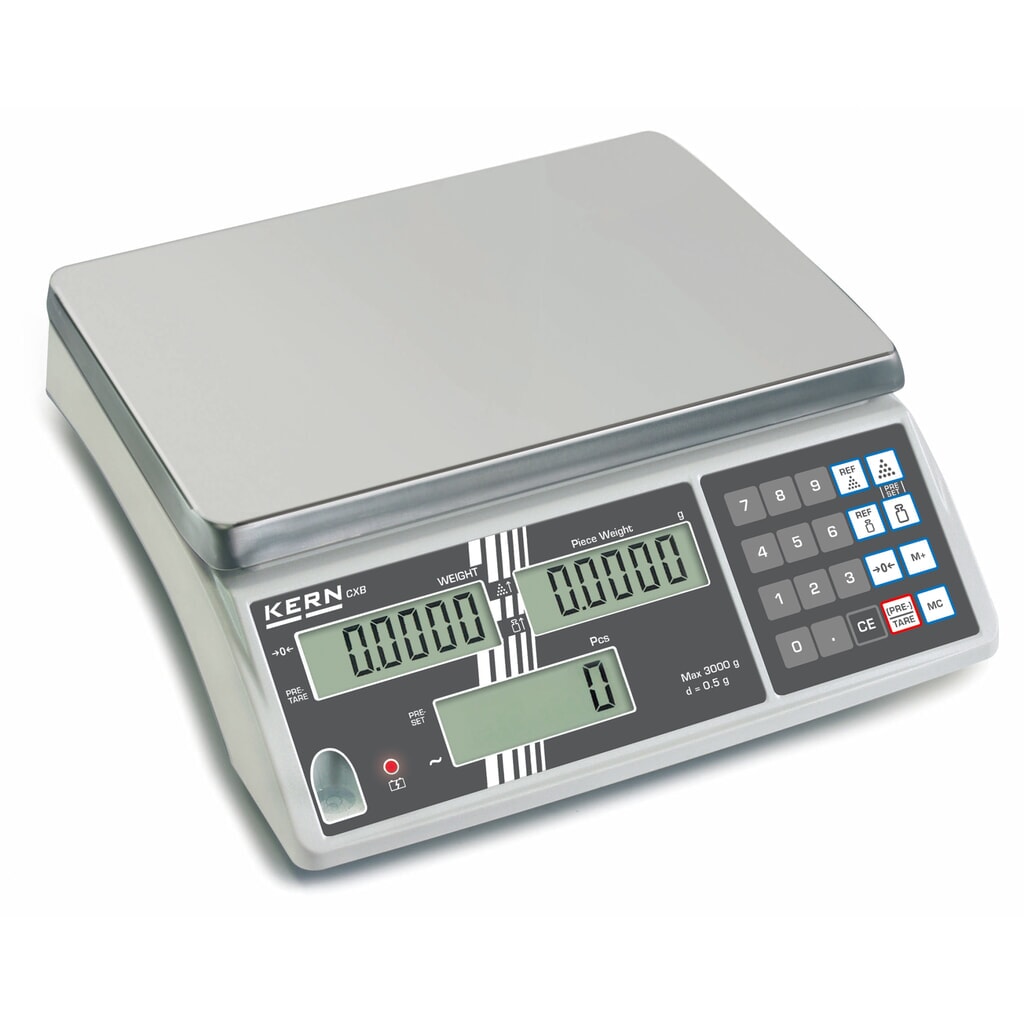Product afbeelding: Telweegschaal, b x d 300 x 225 mm, weegbereik max. 3 kg
