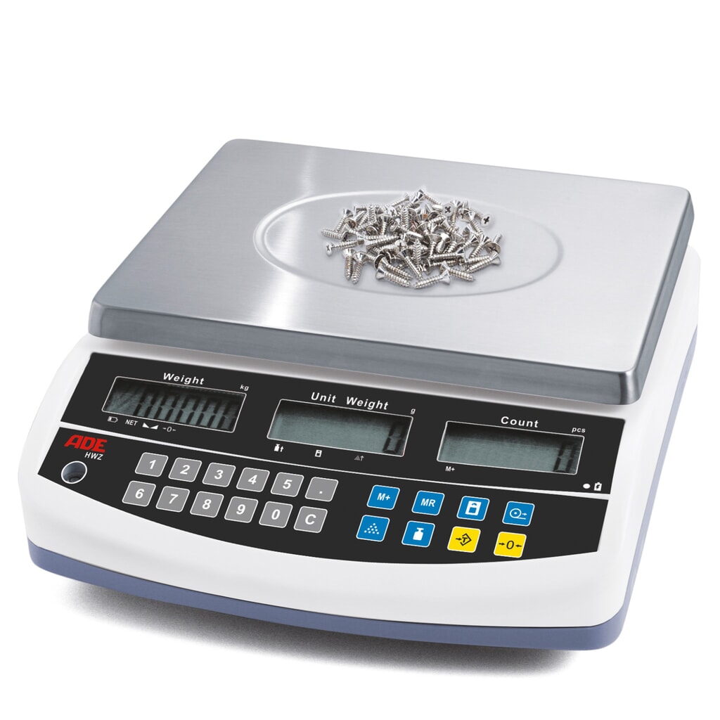 Telweegschaal ADE, bxd 295 x 225 mm, weegbereik max. 15 kg Product afbeelding: Telweegschaal ADE, bxd 295 x 225 mm, weegbereik max. 15 kg