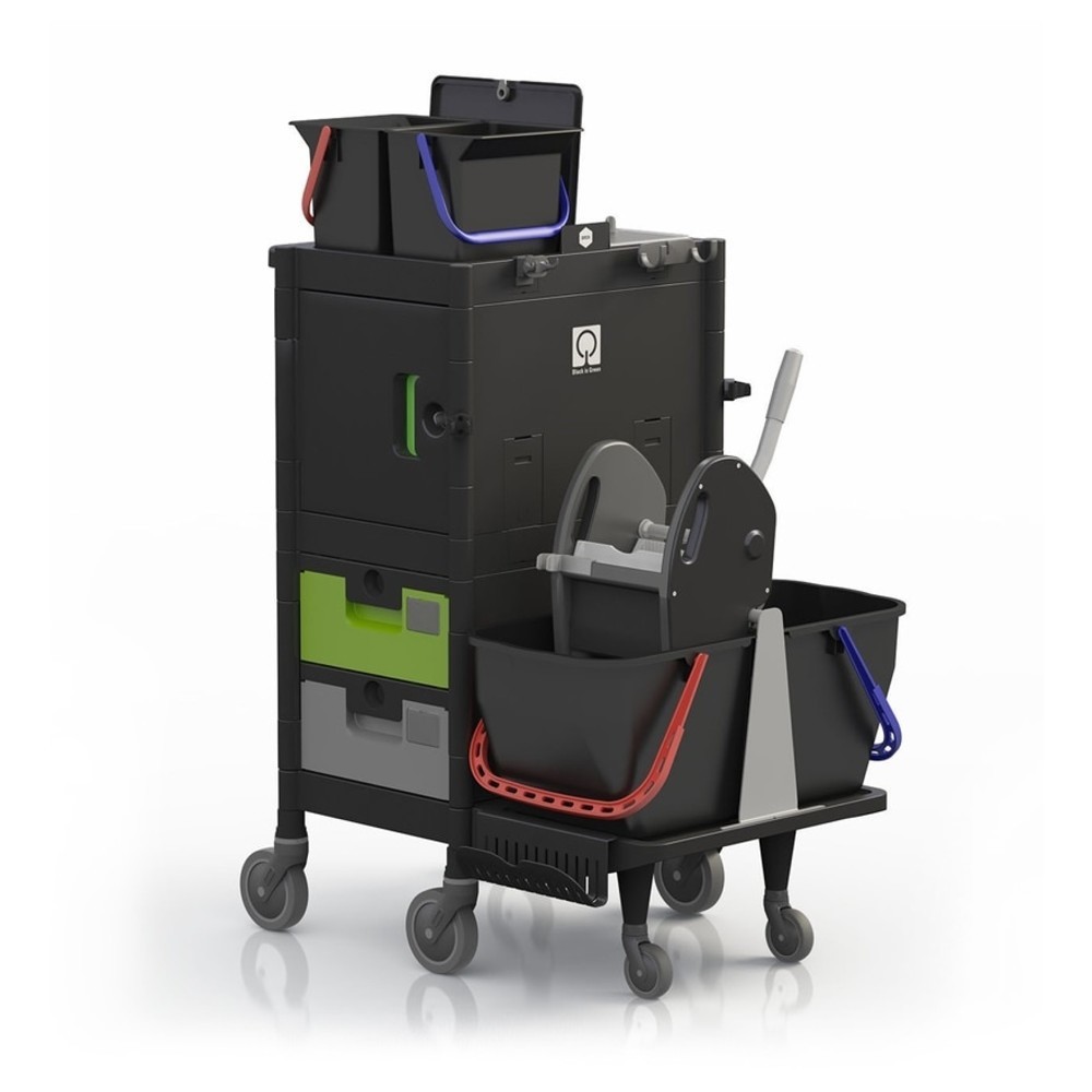 Product afbeelding: Tennant® Gansow Brix Compact Office Cleaning Trolley